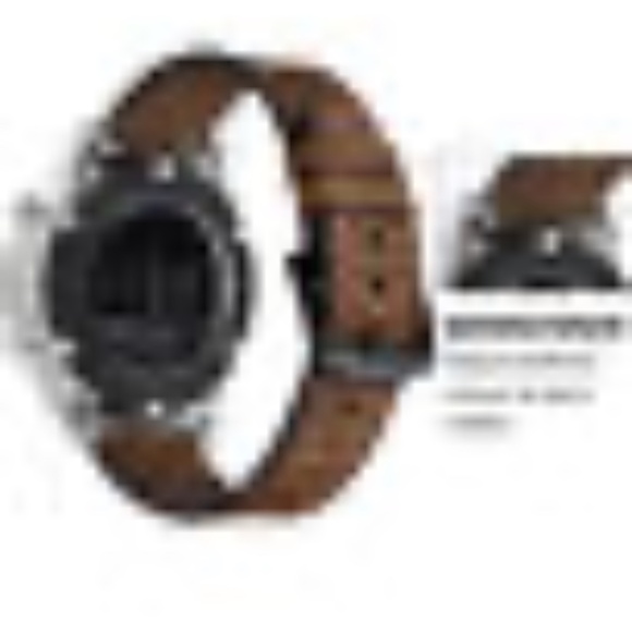 New in Box Brown Leather Watch Band Replacement 22mm - Picture 2 of 7